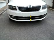 Skoda Octavia III A7 2013–2019 Kromliste til forreste kofanger 13-17 (rustfrit stål) OmsaLine - italiensk rustfrit stål foto 1