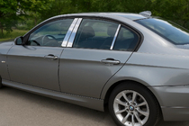 BMW 3-serie E90/E91 2005–2011 Dørstolpebeklædning (rustfrit stål) Carmos - Tyrkisk stål foto 1