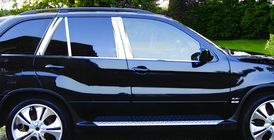 BMW X5 F15 2013–2018 Dørstolpelister (rustfrit stål) foto 1