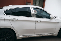 BMW X6 E71 2008–2014 Komplet sæt vindueslister (10 stk., rustfrit stål) foto 1