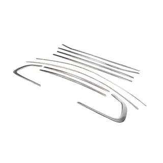 Komplet sæt vindueslister (10 stk., rustfrit stål) BMW X6 E71 2008–2014 foto 3