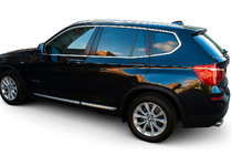 BMW X1 E84 2009–2015 Komplet vindueskromliste i rustfrit stål, 12 stk. foto 1