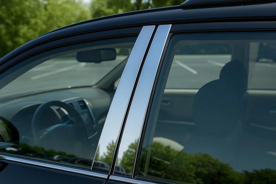 BMW X3 E83 2003–2010 Dørstolpebeklædning (rustfrit stål) Image