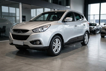 Hyundai IX-35 2010–2015 Sidetrin Tayga Black (2 stk., aluminium) foto 1