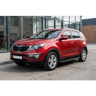 Sidetrin Tayga Black (2 stk., aluminium) Kia Sportage 2010–2015 foto 1