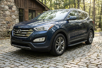 Hyundai Santa Fe 3 2012–2018 Sidetrin Tayga Black (2 stk., aluminium) foto 1