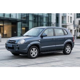 Sidetrin Tayga Black (2 stk., aluminium) Hyundai Tucson JM 2004– foto 1