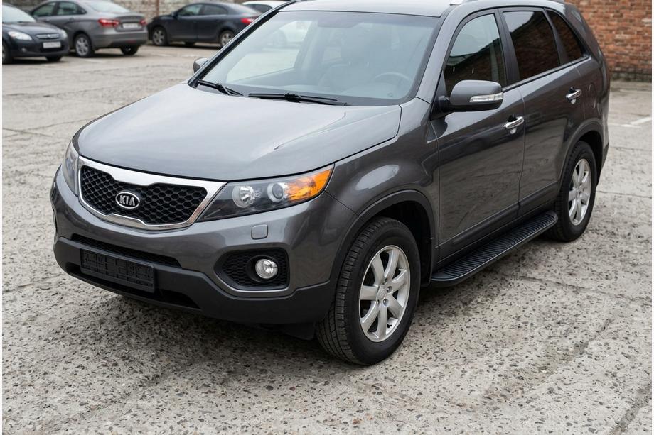 Kia Sorento II XM 2009–2014 Sidetrin Tayga Black (2 stk., aluminium) 2013-2016 Image