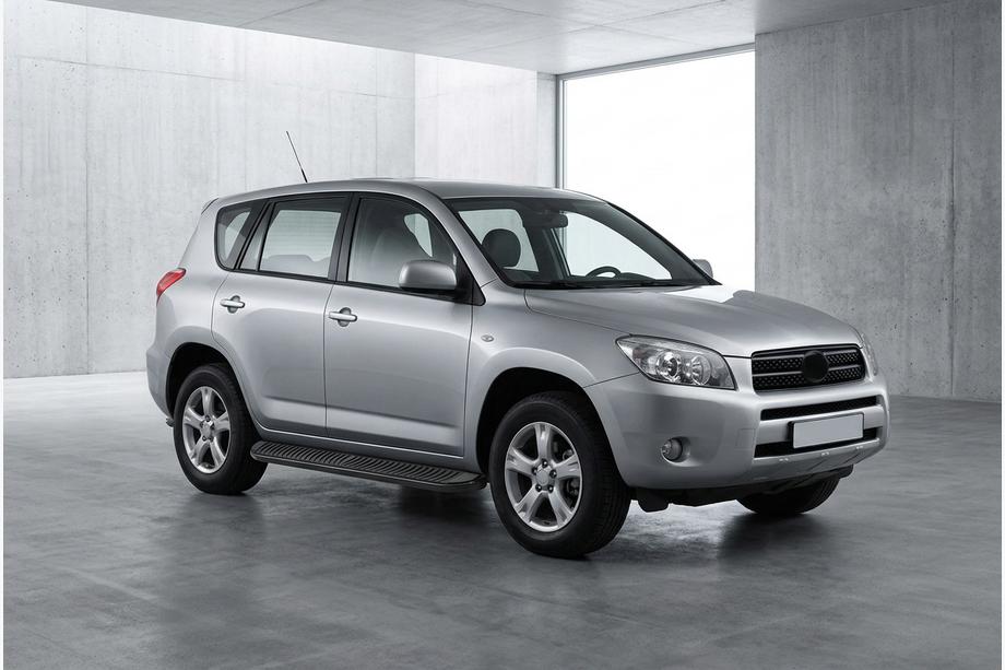 Toyota Rav 4 2006–2013 Sidetrin Tayga Black (2 stk., aluminium) Image