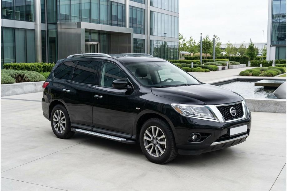 Nissan Pathfinder R52 2012–2021 Sidetrin Allmond Grey (2 stk., aluminium) Image