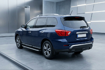 Nissan Pathfinder R52 2012–2021 Sidetrin Fullmond (2 stk., aluminium) foto 1