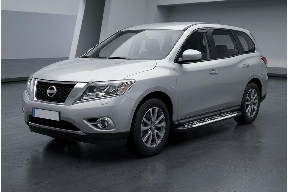 Nissan Pathfinder R52 2012–2021 Sidetrin Sunrise (2 stk., aluminium) Image