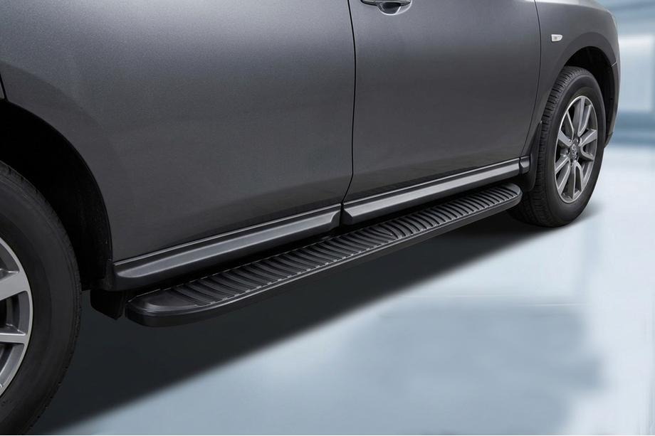 Nissan Pathfinder R52 2012–2021 Sidetrin Tayga Black (2 stk., aluminium) Image