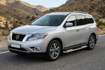 Nissan Pathfinder R52 2012–2021 Sidetrin Tayga V2 (2 stk., aluminium) foto 1