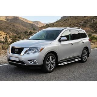 Sidetrin Tayga V2 (2 stk., aluminium) Nissan Pathfinder R52 2012–2021 foto 1
