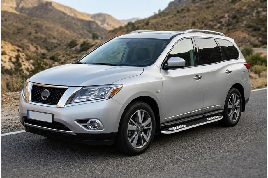 Nissan Pathfinder R52 2012–2021 Sidetrin Tayga V2 (2 stk., aluminium) Image