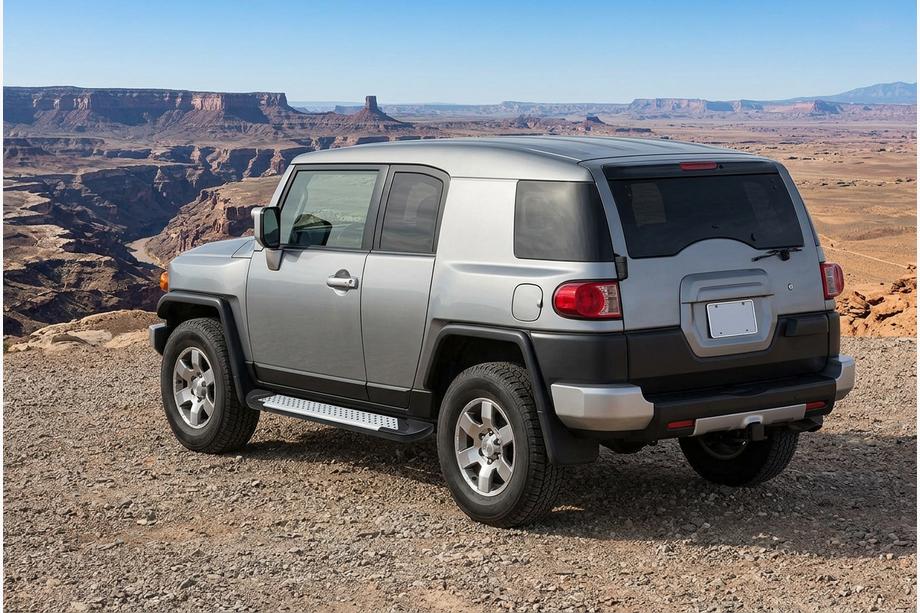 Toyota FJ Cruiser 2006–2022 Sidetrin Allmond Grey (2 stk., aluminium) Image
