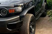 Toyota FJ Cruiser 2006–2022 Allmond Black sidetrin (2 stk., aluminium) foto 2
