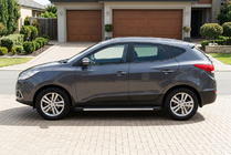 Hyundai IX-35 2010–2015 Sidetrin Maya V1 (2 stk., aluminium) foto 1