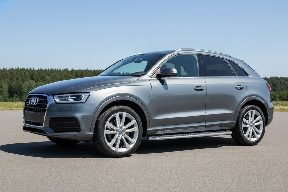 Audi Q3 2011–2019 Sidetrin Maydos V2 (2 stk., aluminium ↗ rustfrit stål) Image