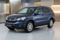 Honda CRV 2007–2011 Sidetrin Maydos V2 (2 stk., aluminium ↗ rustfrit stål) foto 1