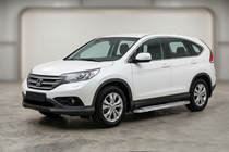 Honda CRV 2012–2016 Sidetrin Maydos V2 (2 stk., aluminium ↗ rustfrit stål) foto 1