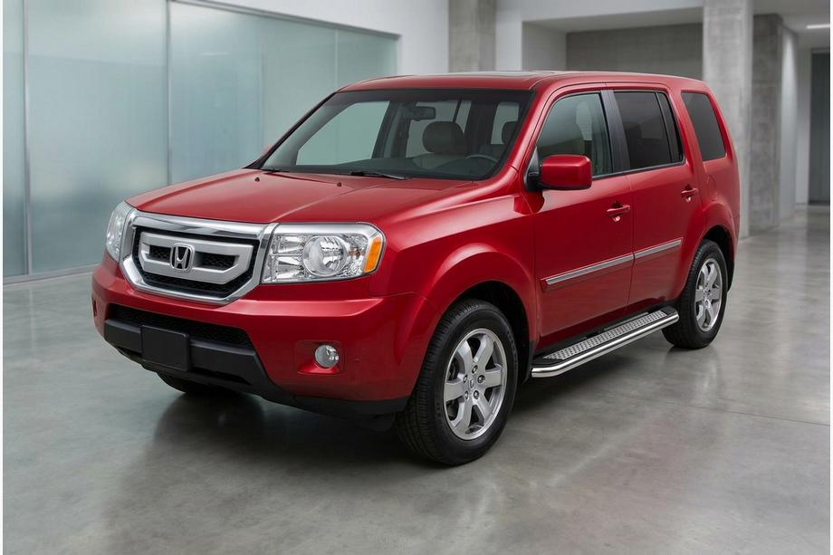 Honda Pilot 2008–2015 Sidetrin Maydos V2 (2 stk., aluminium ↗ rustfrit stål) Image