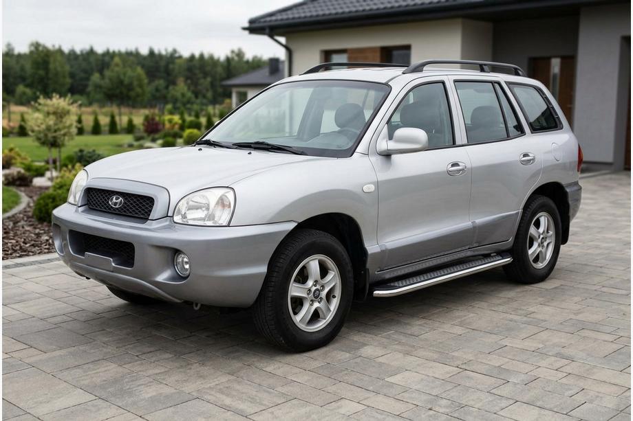 Hyundai Santa Fe 1 2000–2006 Sidetrin Maydos V2 (2 stk., aluminium ↗ rustfrit stål) Image