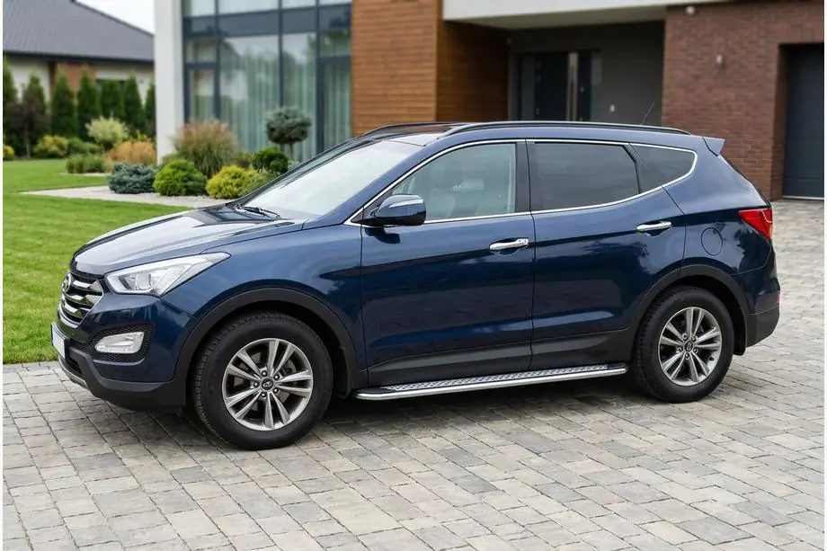 Hyundai Santa Fe 3 2012–2018 Sidetrin Maydos V2 (2 stk., aluminium ↗ rustfrit stål) Image
