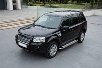 Land Rover Freelander II 2006–2014 Sidetrin Maydos V2 (2 stk., aluminium ↗ rustfrit stål) foto 1