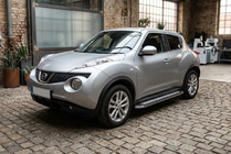 Nissan Juke 2010–2019 Sidetrin Maydos V2 (2 stk., aluminium ↗ rustfrit stål) foto 1