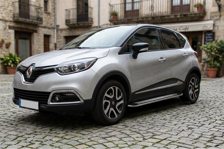 Renault Captur 2013–2019 Sidetrin Maydos V2 (2 stk., aluminium ↗ rustfrit stål) Image
