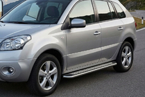 Renault Koleos 2008–2016 Sidetrin Maydos V2 (2 stk., aluminium ↗ rustfrit stål) foto 1