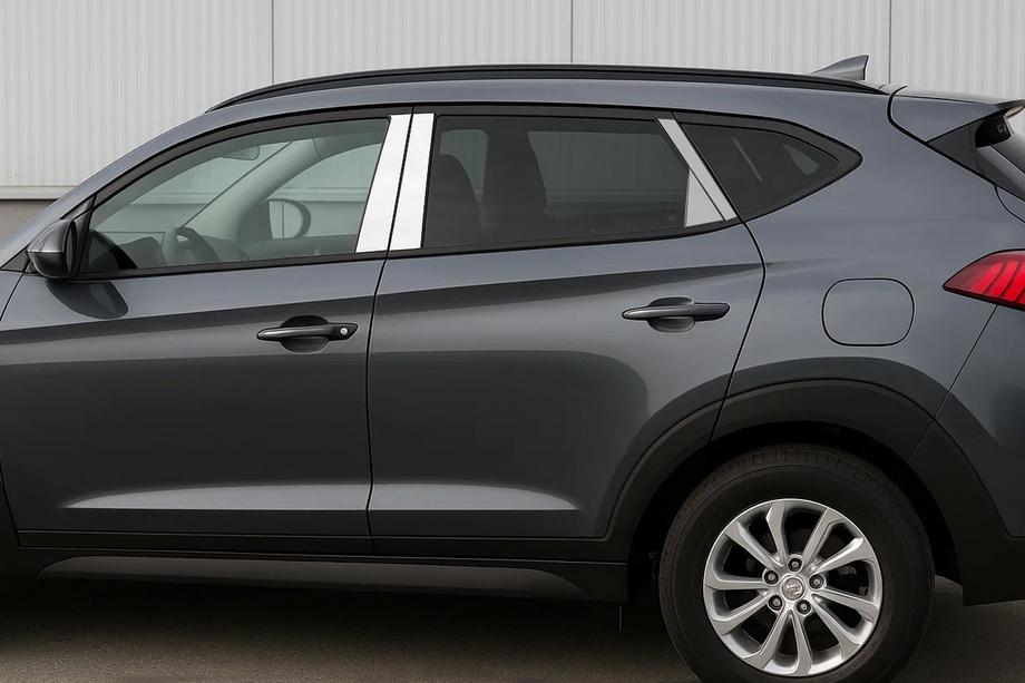 Hyundai Tucson TL 2016–2021 Stolpedæksler (rustfrit stål) Image