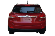 Hyundai IX-35 2010–2015 Kromliste over nummerpladen (bred) Poleret rustfrit stål foto 1