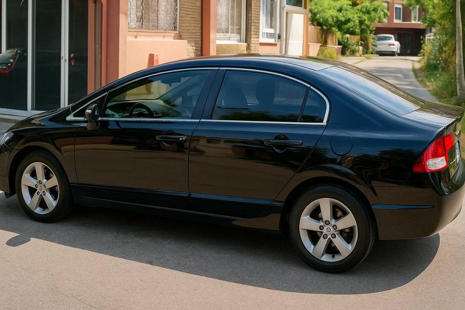 Honda Civic Sedan VIII 2006–2011 Komplet vinduesrammelistesæt (12 stk., rustfrit stål) Image
