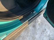 Toyota C-HR 2016–2023 Dørtrinslister Nathaniko (4 stk., rustfrit stål) Premium - 3M tape, 0,8 mm foto 5