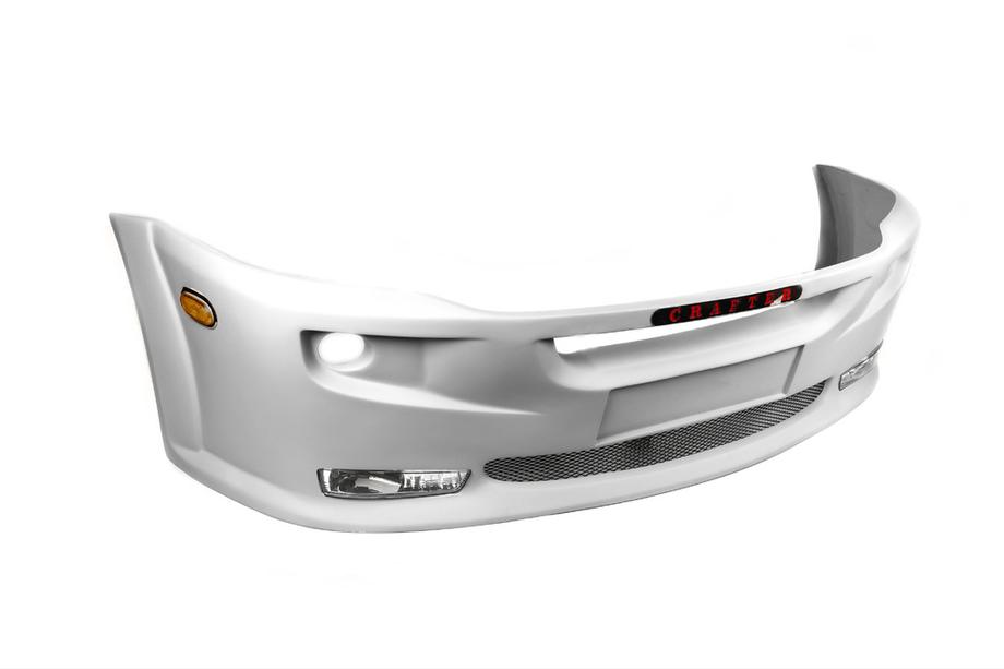 Volkswagen Crafter 2006–2016 Frontspoilerlæbe til forkofanger 2012↗ (Era lige, til lakering) Image