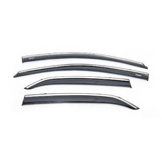 Vindafvisere med kromliste (4 stk., Niken) Toyota Corolla 2007–2013 foto 2