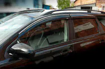 Nissan Qashqai 2007–2010 Vindafvisere med kromliste (4 stk., Niken) foto 1