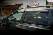 Nissan Qashqai 2007–2010 Vindafvisere med kromliste (4 stk., Niken) foto 3