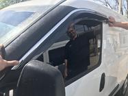 Fiat Doblo II 2010–2022 Vindafvisere med kromliste (4 stk., Niken) foto 4