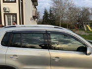 Volkswagen Tiguan 2007–2016 Vindafvisere til sideruder med kromliste (4 stk., Niken) foto 3