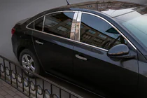 Chevrolet Cruze 2009–2015 Dørstolpedæksler i rustfrit stål (6 stk.) foto 1