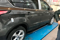 Ford Kuga/Escape 2013–2019 Bosphorus Grey sidetrin (2 stk., aluminium) foto 5