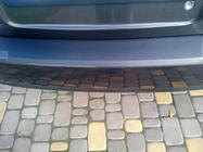 Chevrolet Aveo T250 2005–2011 Bagkofangerbeskytter med ombuk (plast) foto 3