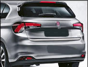 Fiat Tipo 2016– Bagklapskantliste (rustfrit stål) HB, OmsaLine - italiensk rustfrit stål foto 2