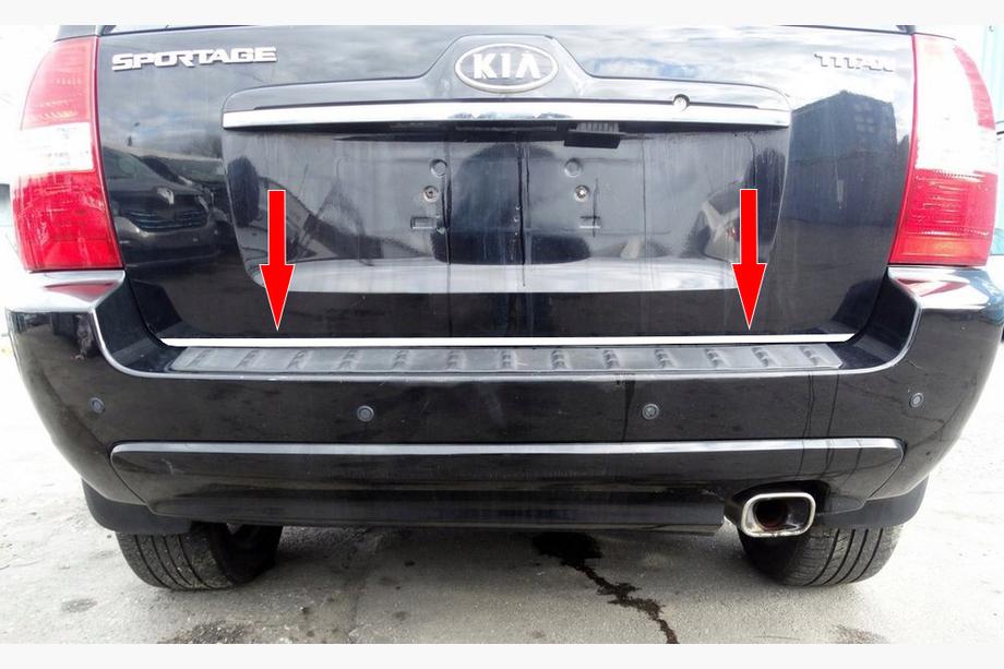 Kia Sportage 2004–2010 Bagagerumskantliste (rustfrit stål) Image