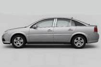Opel Vectra C 2002–2008 Krom lister til dørstolper (6 stk., rustfrit stål) foto 3