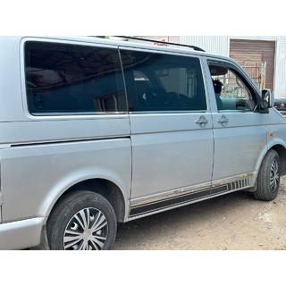 Nedre vindueslister (6 dele, rustfrit stål) Volkswagen T5 Transporter 2003–2010 foto 4